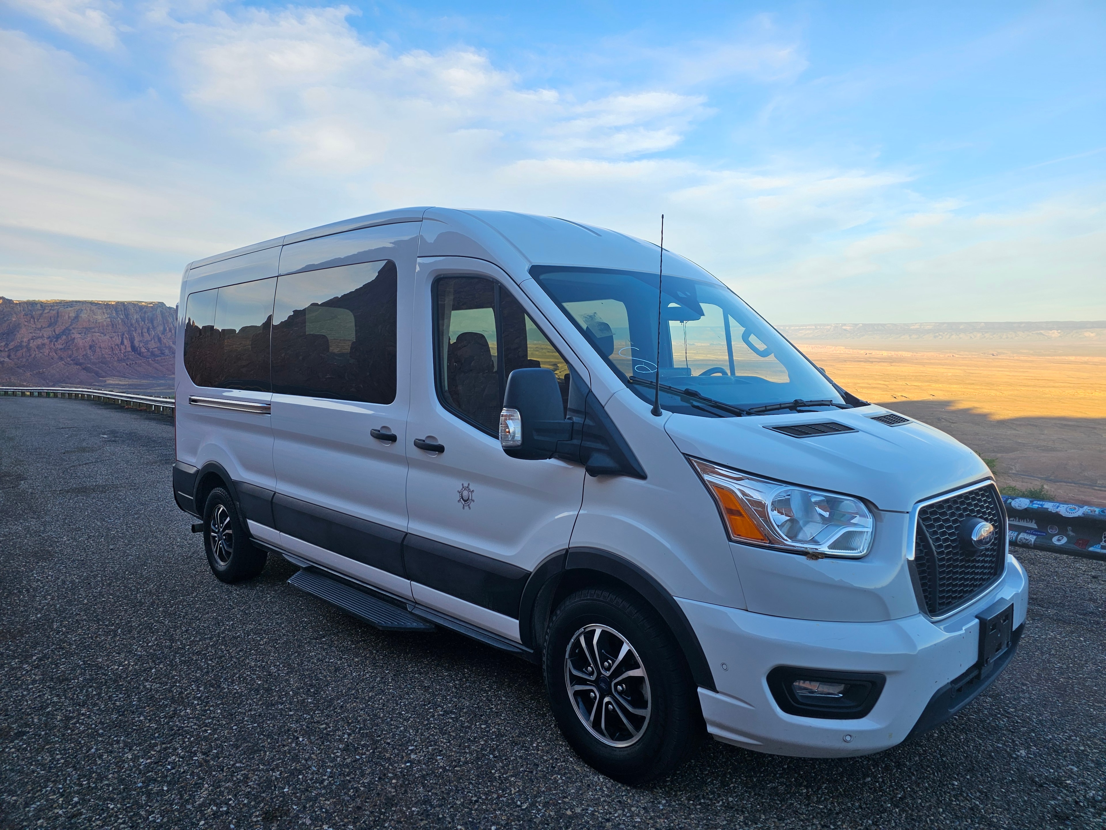 Accessible passenger van with wheelchair lift